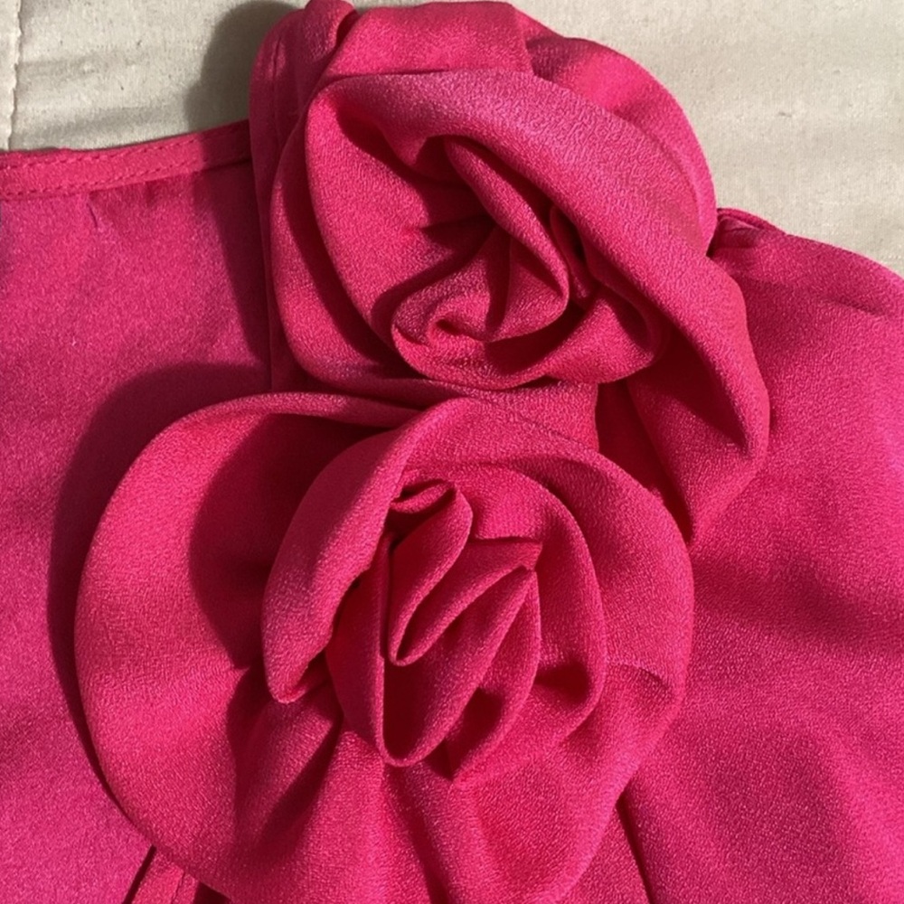 Mango Pink Ruffled Wrap Blouse - Picture 3 of 4